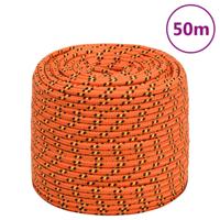 Boottouw 10 mm 50 m polypropyleen oranje