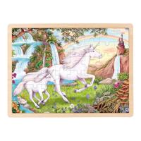 Goki houten legpuzzel eenhoorn, 48st.