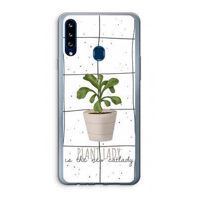 Kamerplant op vensterruit: Samsung Galaxy A20s Transparant Hoesje