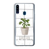 Kamerplant op vensterruit: Samsung Galaxy A20s Transparant Hoesje