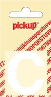 Plakletter Helvetica 40 mm Sticker witte letter C - Pickup