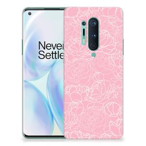 OnePlus 8 Pro TPU Case White Flowers