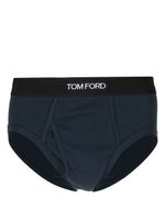 TOM FORD slip à taille logo - Bleu