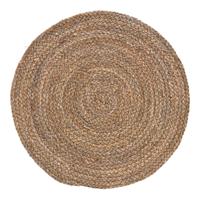 Rotan Placemats Rond - grof bruin - Dia 38 cm - handgemaakt van natuurlijk materiaal