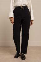 Studio Anneloes Marlis Bonded Barrell Trousers 13592 Broek 9000 Black