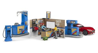 bruder bworld Tankstation en Carwash speelfiguur