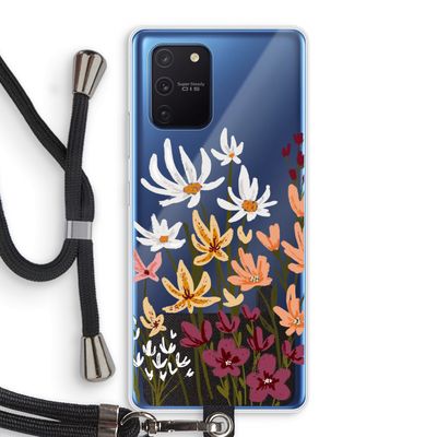 Painted wildflowers: Samsung Galaxy Note 10 Lite Transparant Hoesje met koord