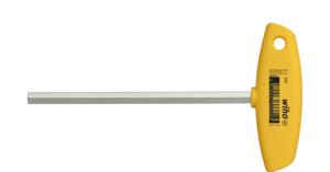 Wiha U33459 Stiftsleutel met dwarsgreep zeskant, inchuitvoering hoogglans vernikkeld 3.2 mm x 1/8" x 176 mm - 02804