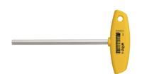 Wiha U33468 Stiftsleutel met dwarsgreep zeskant, inchuitvoering hoogglans vernikkeld 4.8 mm x 3/16" x 182 mm - 02807