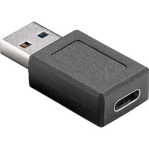 Goobay 45400 tussenstuk voor kabels USB C USB A Zwart