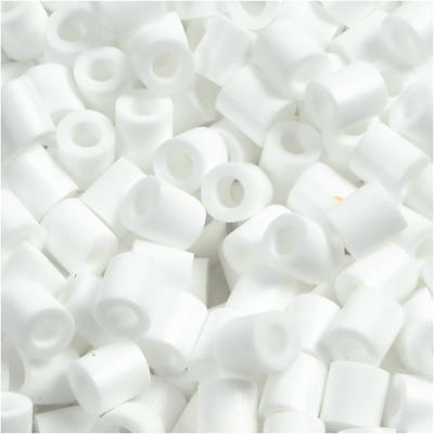 NABBI Foto kralen, afm 5x5 mm, gatgrootte 2,5 mm, medium, wit (15), 6000 stuk/ 1 doos