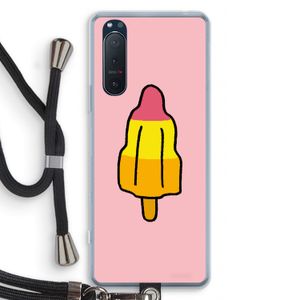 Raketijsje: Sony Xperia 5 II Transparant Hoesje met koord