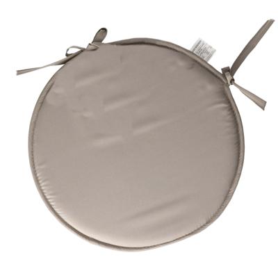 Stof Textile Home stoelkussens - grijs - D40 x H3 cm - voor binnen - rond