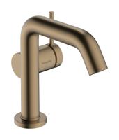 Hansgrohe Tecturis S ééngreeps wastafelkraan 110 Fine CoolStart met afvoerplug, Brushed Bronze