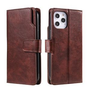 iPhone X hoesje - Bookcase - Pasjeshouder - Portemonnee - Luxe - Kunstleer - Bruin