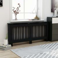 VidaXL Radiatorombouw 172x19x81,5 cm MDF zwart