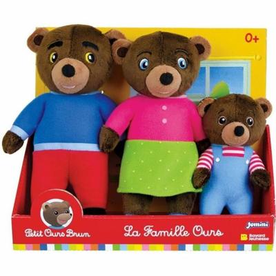 Knuffel Jemini Bruin Pluche Beer (3 Onderdelen)