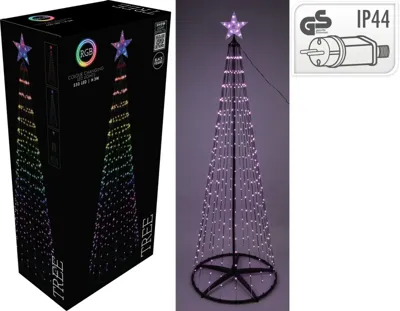 Boom 300cm 550LED RGB zwart frame