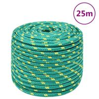 Boottouw 14 mm 25 m polypropyleen groen