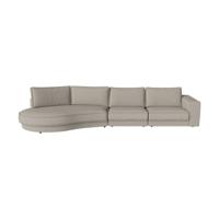 Bolia Noora 4-zits bank 400 cm open eind rond links Monza sand
