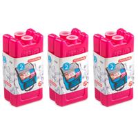 Plasticforte kleine koelelementen - 6x stuks - roze - 11 x 5.5 cm - kunststof - goede kwaliteit