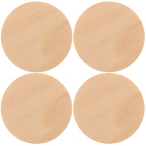 8x Houten schijven/cirkels 9 cm hobby/knutselmateriaal