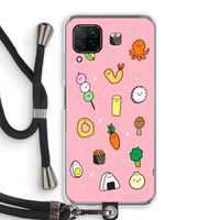 Happy bento friends: Huawei P40 Lite Transparant Hoesje met koord