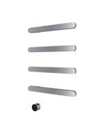 Hotbath &MORE set van 4 rails RASS50 SOFT SQUARE 50 cm met separate schakelaar en inbouw element Chroom (RASS50-4CR)