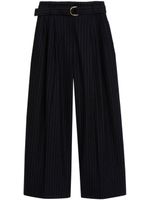 3.1 Phillip Lim pantalon rayé en flanelle à coupe ample - Bleu