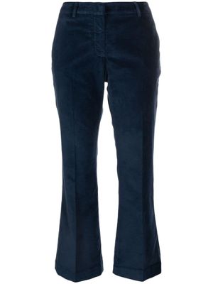 PT Torino pantalon évasé à fermeture dissimulée - Bleu
