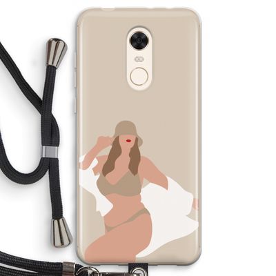 One of a kind: Xiaomi Redmi 5 Transparant Hoesje met koord