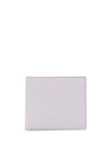 Maison Margiela porte-cartes en cuir à détails de coutures - Violet