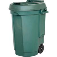 EDA 10633 Prullenbak 110 l Polypropyleen (l x b x h) 58 x 55 x 81 cm Groen 1 stuk(s)