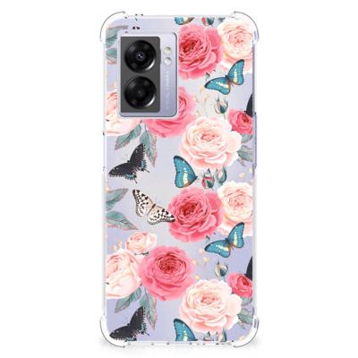 OPPO A77 5G | A57 5G Case Butterfly Roses OPPO A77 5G | A57 5G Case Butterfly Roses