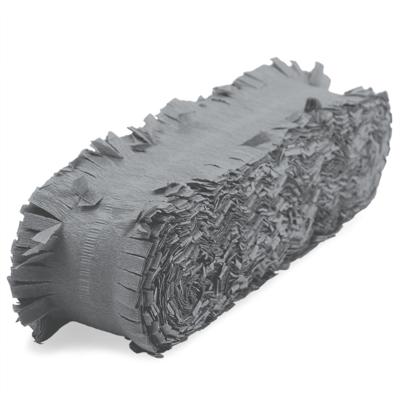 Folat Feest/verjaardag versiering - crepe slingers - zilver - 24 mtr - papier - feestartikelen