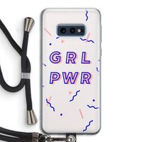 GRL PWR: Samsung Galaxy S10e Transparant Hoesje met koord