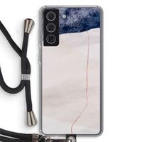 Stone White: Samsung Galaxy S21 FE Transparant Hoesje met koord
