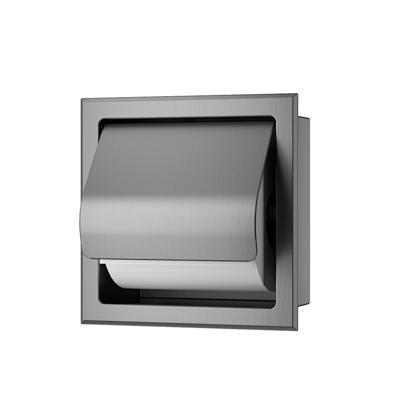 Toiletrolhouder Inbouw BWS Milan Met Klep Gunmetal Boss & Wessing