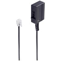 Shiverpeaks Fax Adapter [1x RJ11-stekker 6p4c - 1x Telefoonkoppeling Duitsland (TAE-N)] 0.2 m Zwart
