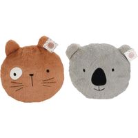 Dieren sierkussens - set 2x - kinderkamer - koala/kat - 30 cm - polyester - thumbnail