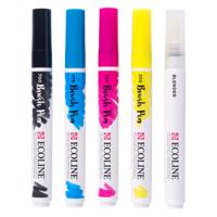 Bruynzeel Ecoline brush pen set primair, 5 kleuren