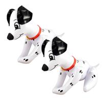 Opblaasbare hond - 2x - Dalmatier - 50 cm - pvc - opblaas decoratie dieren