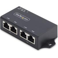 StarTech.com 2-Port Gigabit Midspan PoE+ Injector, 10/100/1000Mbps, PoE+ (802.3af/at), 30W, 1Gbps Et
