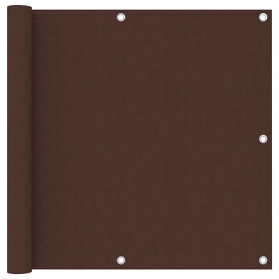 VidaXL Balkonscherm 90x300 cm oxford stof bruin