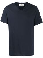 Zadig&Voltaire t-shirt Monastir à col tunisien - Bleu