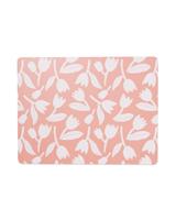 HEMA Placemat 32x42 Kurk Roze Met Tulpen (roze) - thumbnail