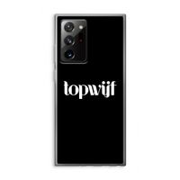 Topwijf Zwart: Samsung Galaxy Note 20 Ultra / Note 20 Ultra 5G Transparant Hoesje