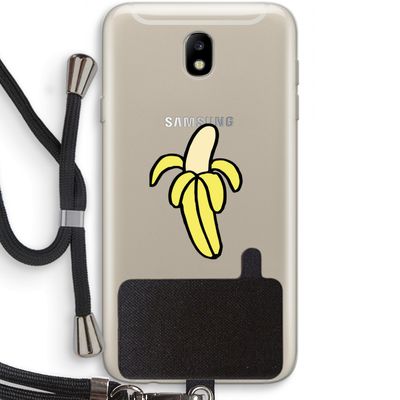 Banana: Samsung Galaxy J7 (2017) Transparant Hoesje met koord