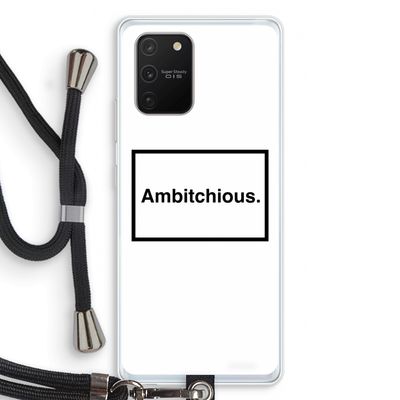 Ambitchious: Samsung Galaxy S10 Lite Transparant Hoesje met koord