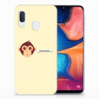 Samsung Galaxy A20e Telefoonhoesje met Naam Monkey